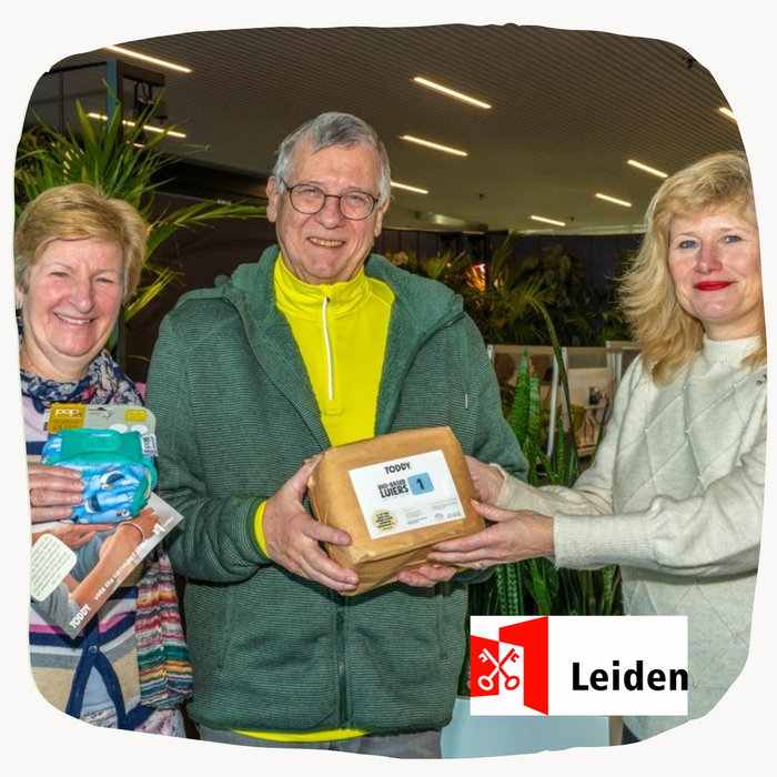 Gemeente Leiden bied kersverse ouders circulair kraamcadeau van Toddy aan